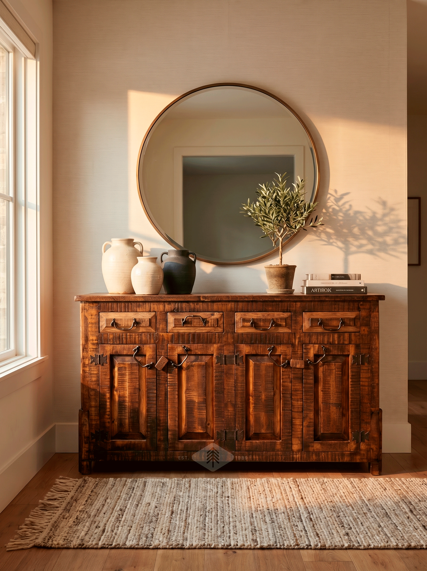 Cross Creek China Hutch —Rustic Furniture | Farm House | Wood